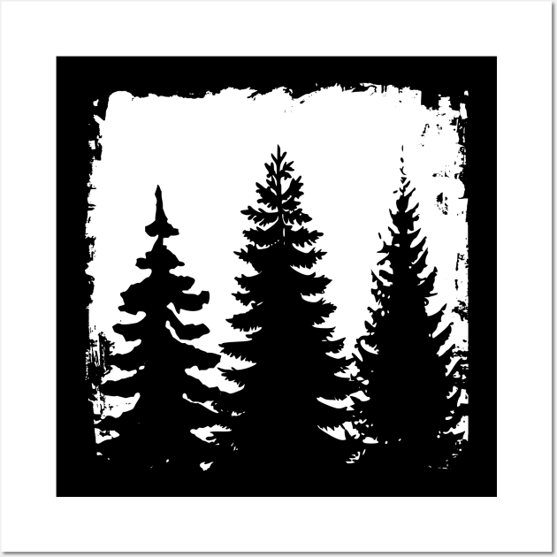 Trees silhouette Wall Art by PallKris